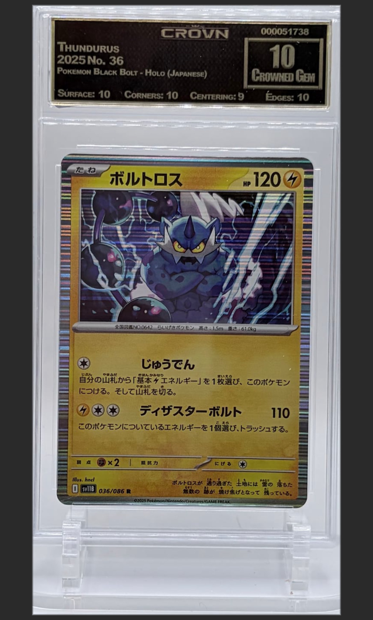 Thundurus 36 certified slab