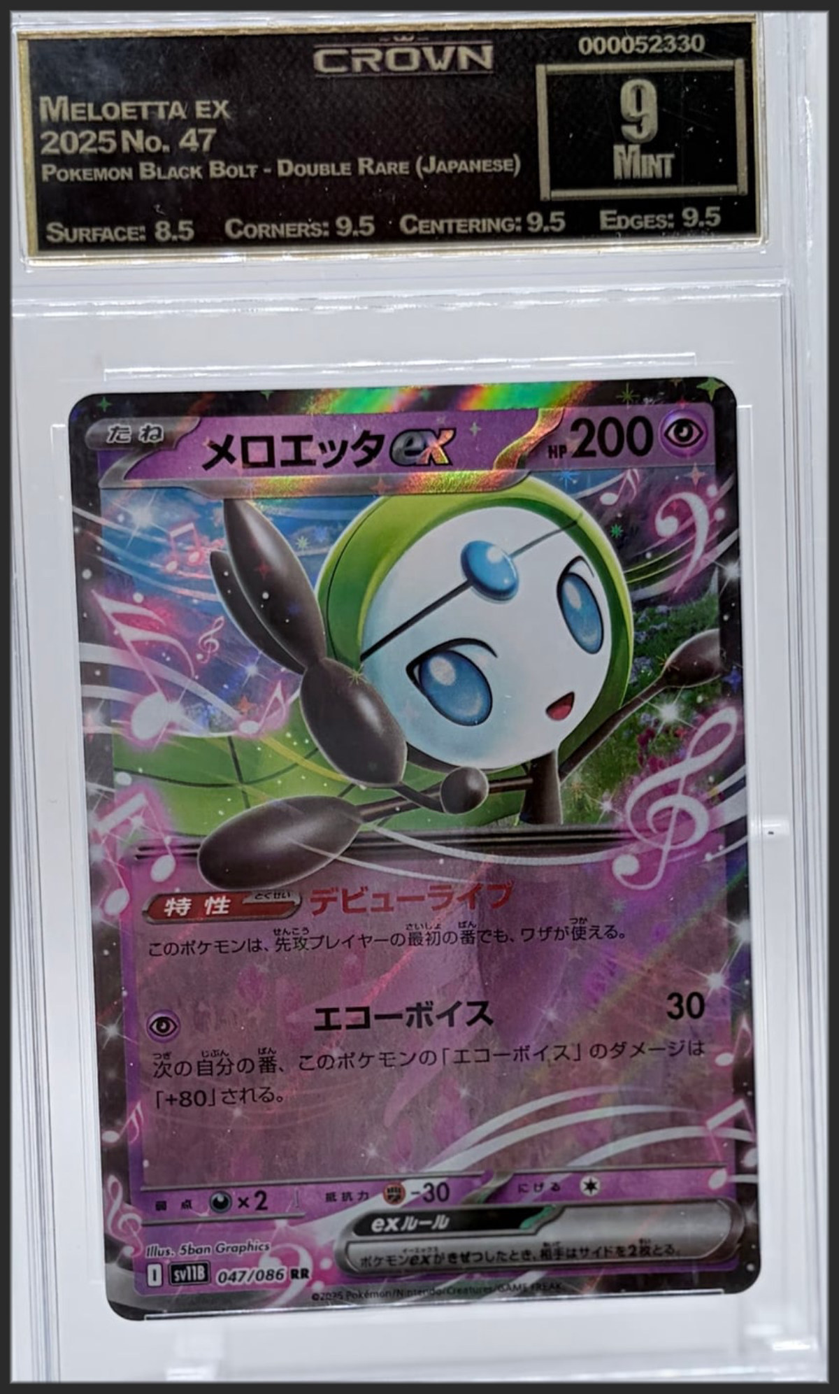 Meloetta ex 47 certified slab