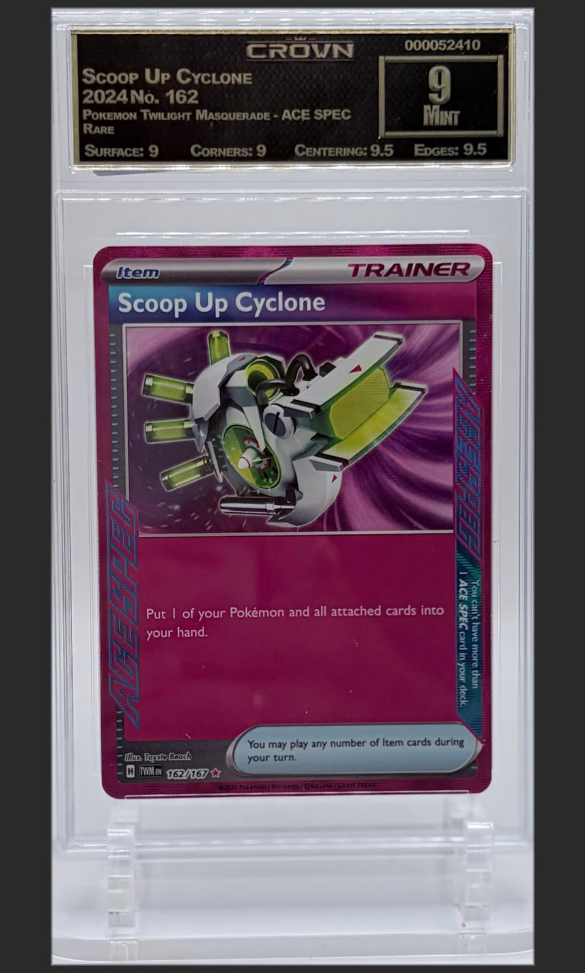 Scoop Up Cyclone 162 certified slab