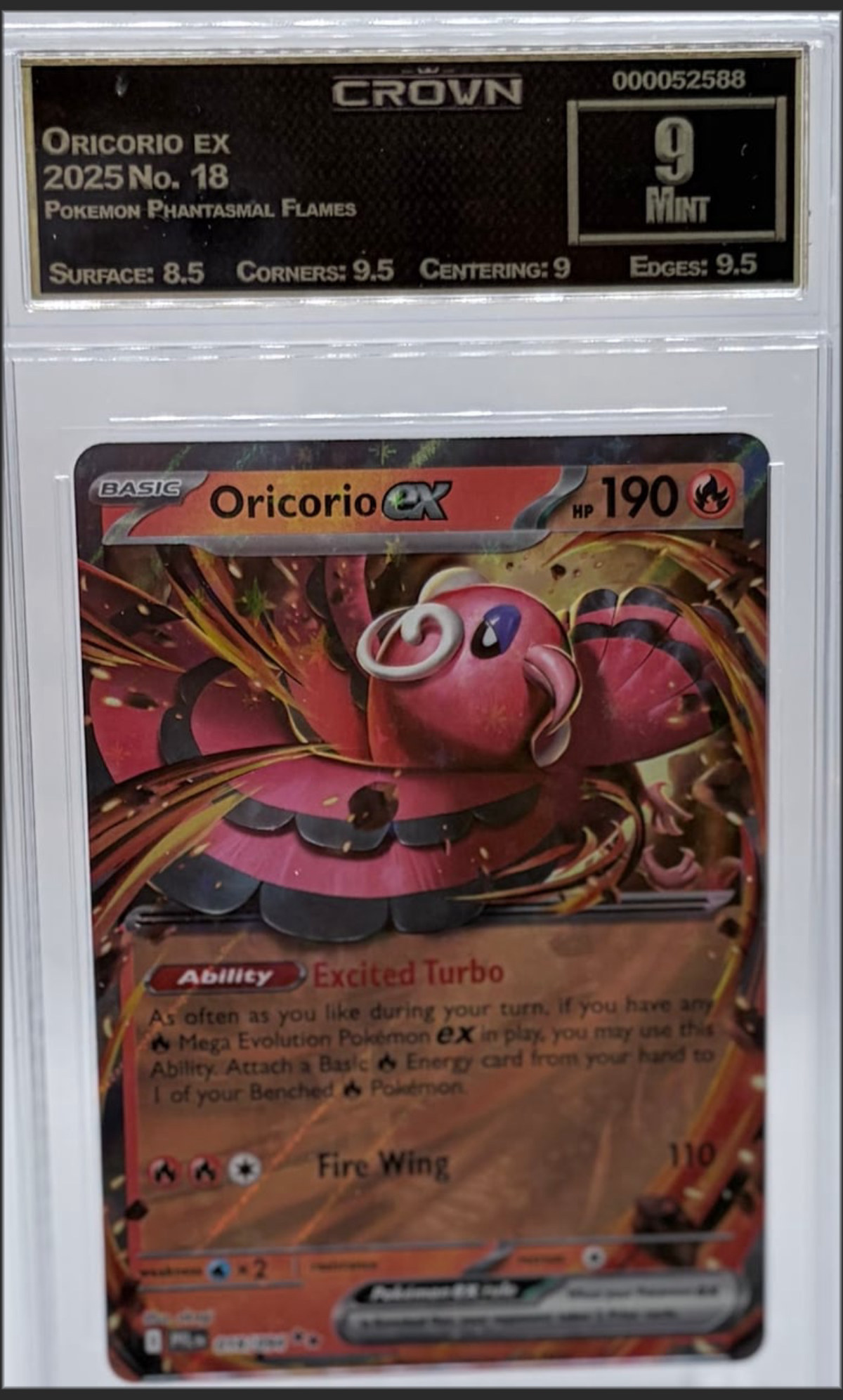 Oricorio ex 18 certified slab