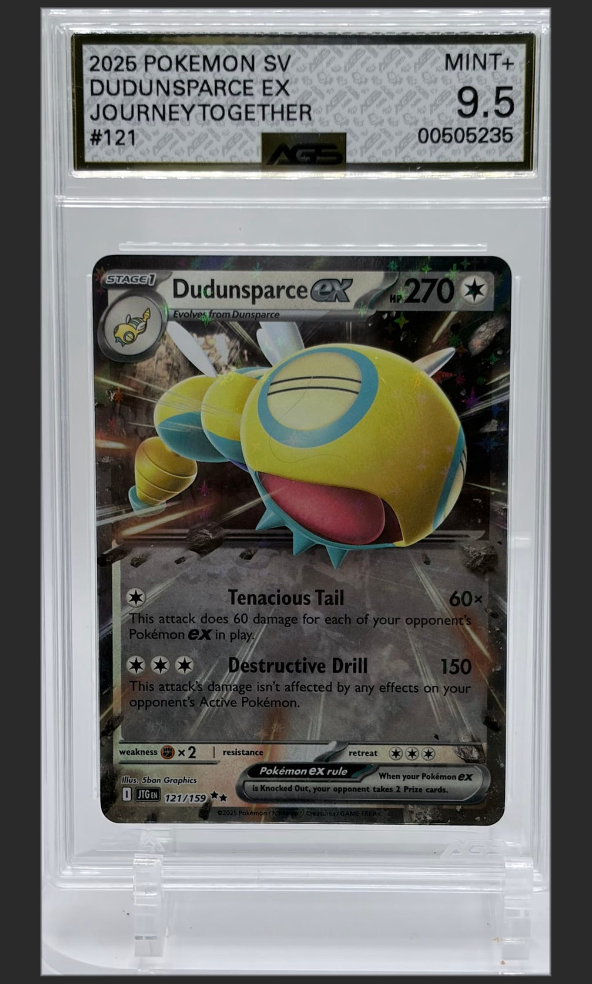 Dudunsparce ex 121/159 certified slab