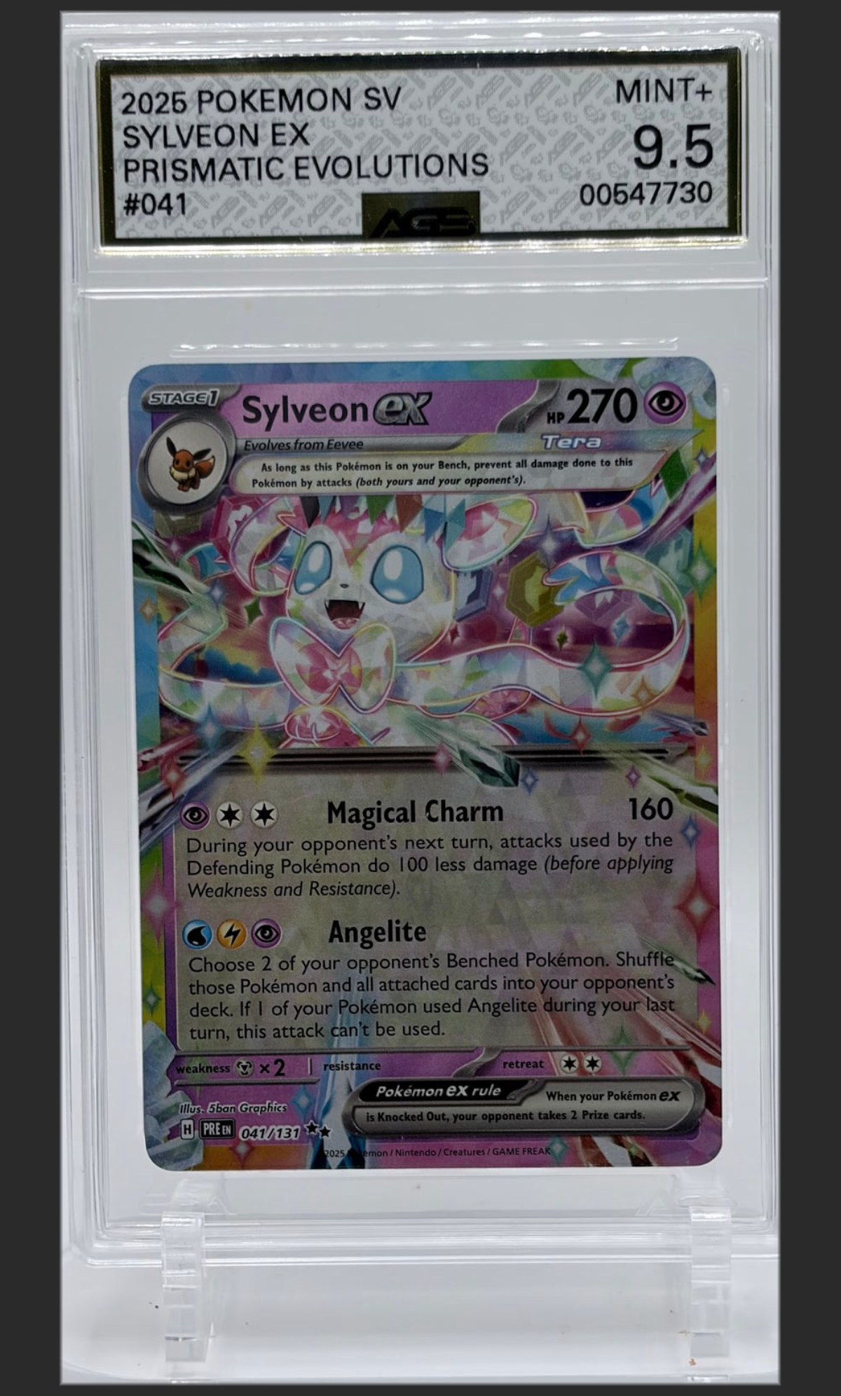 Sylveon ex 041/131 certified slab