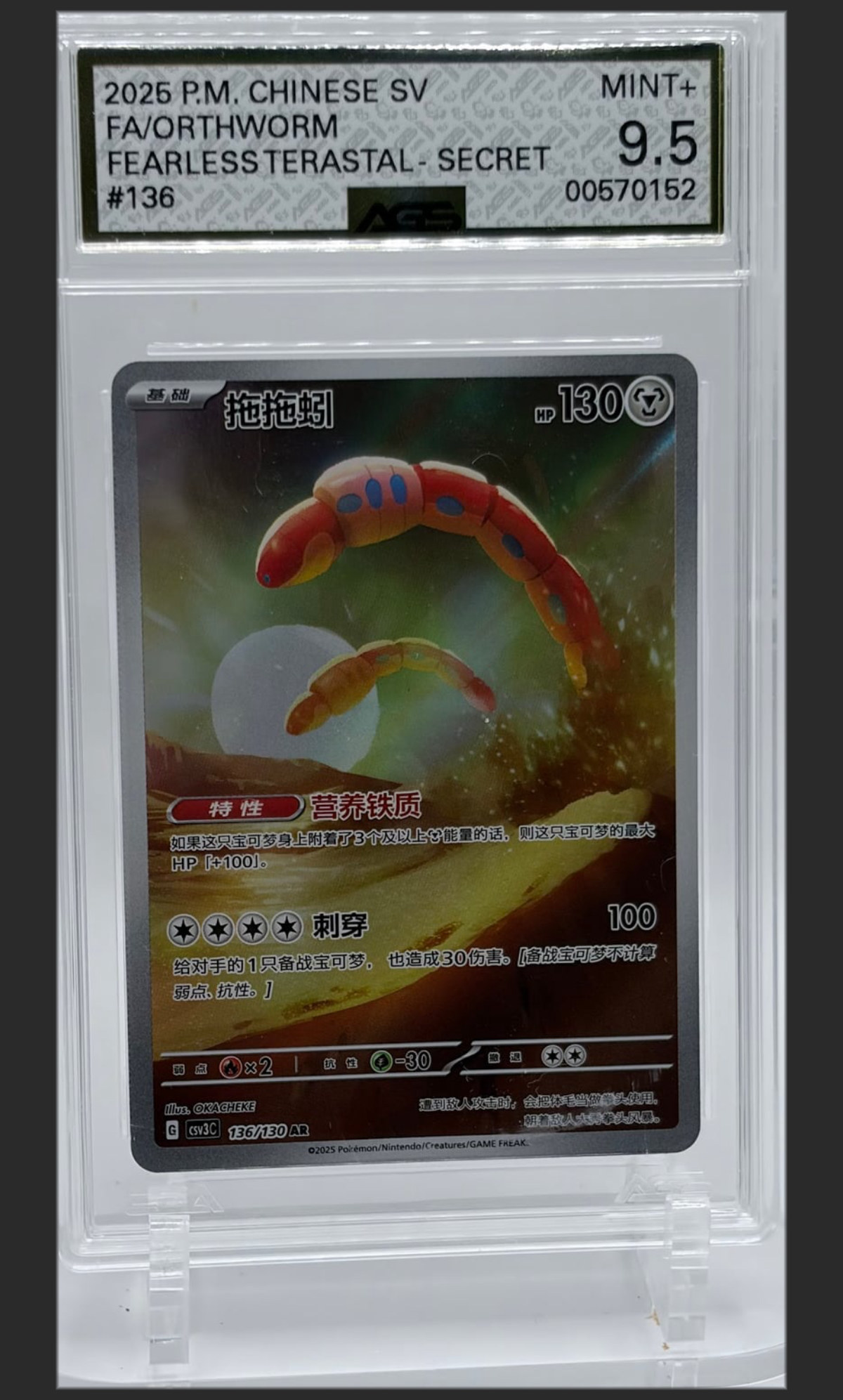Orthworm 136 certified slab