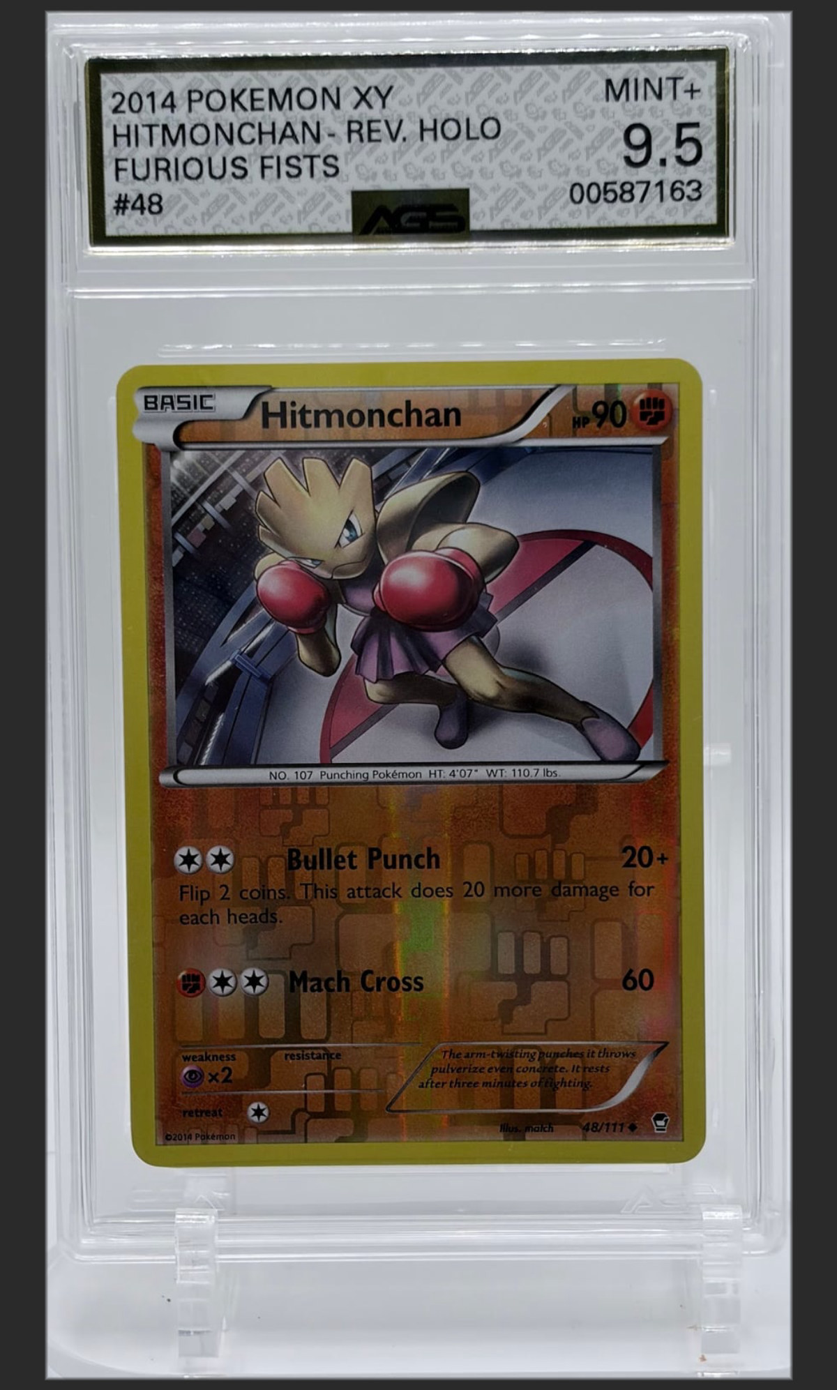 Hitmonchan 48/111 certified slab