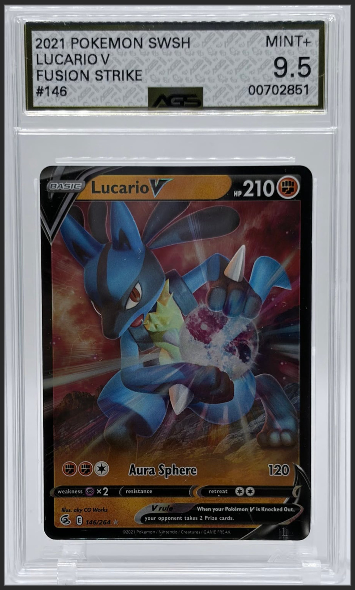 Lucario V 146 certified slab