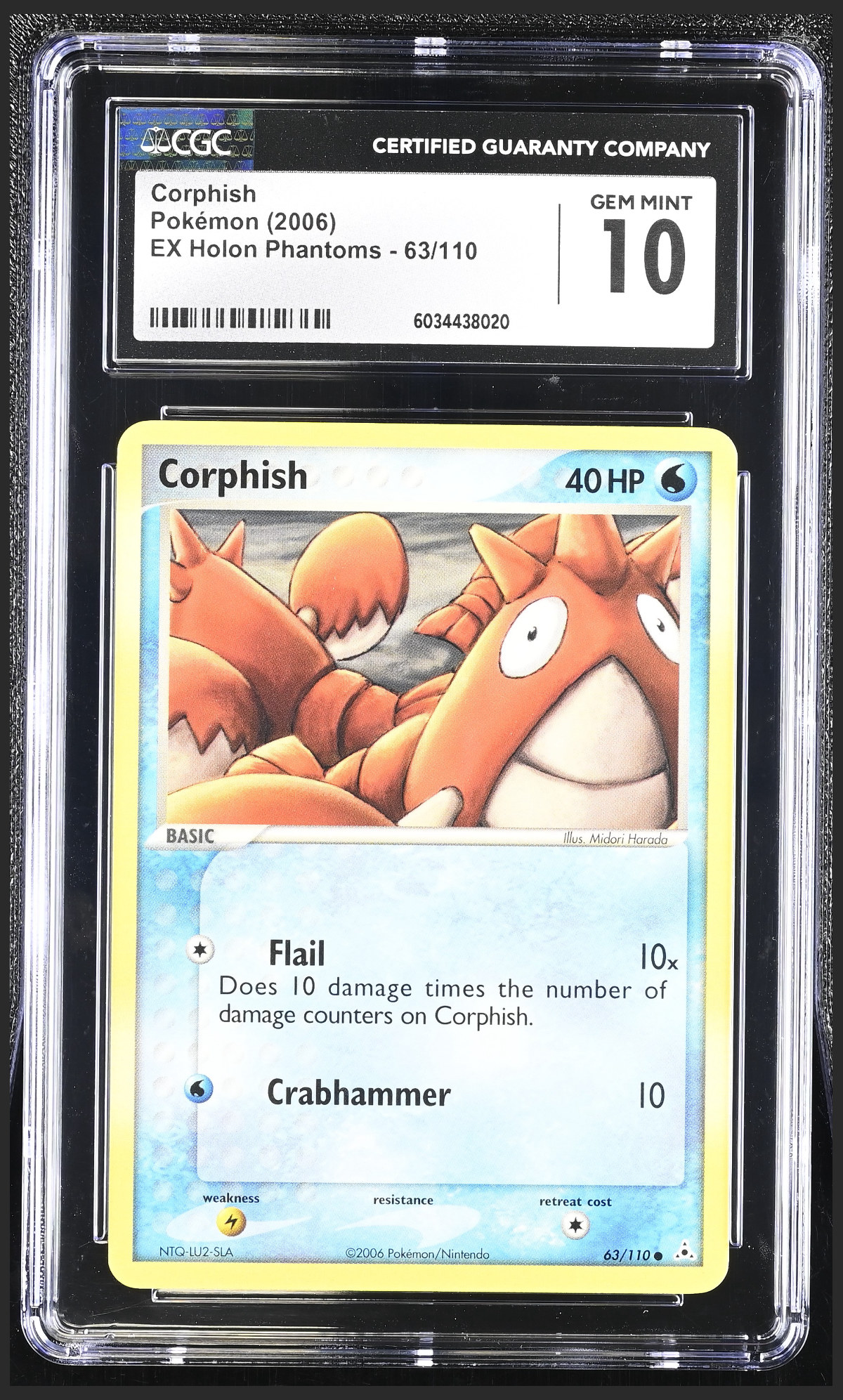 Corphish 63/110 certified slab