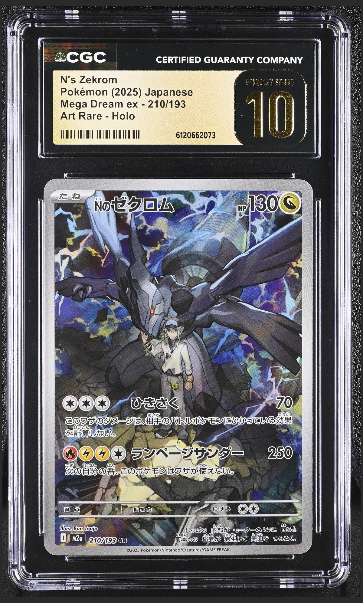 N's Zekrom 210/193 certified slab