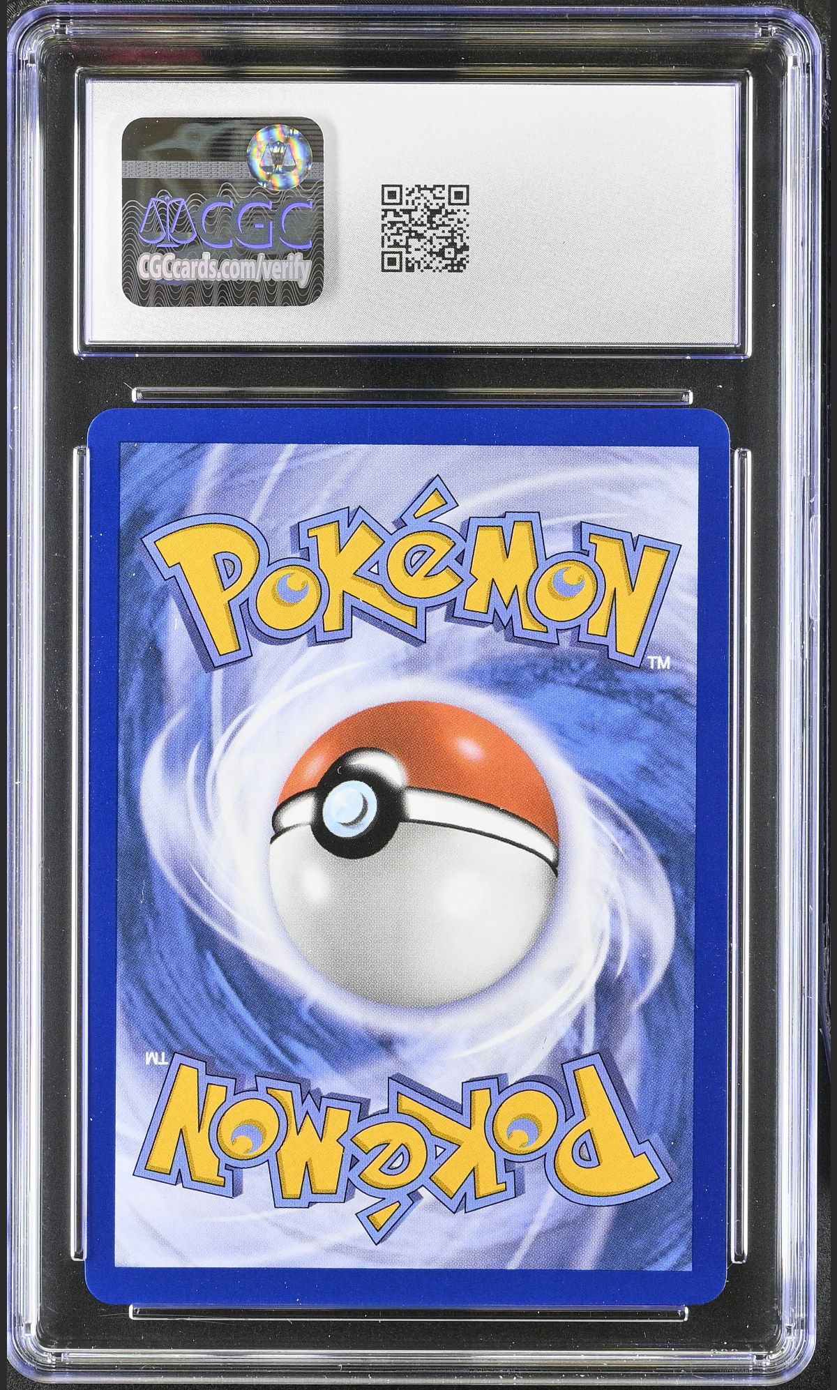 Mega Charizard X ex 023 — slab rear, certification 6129911054