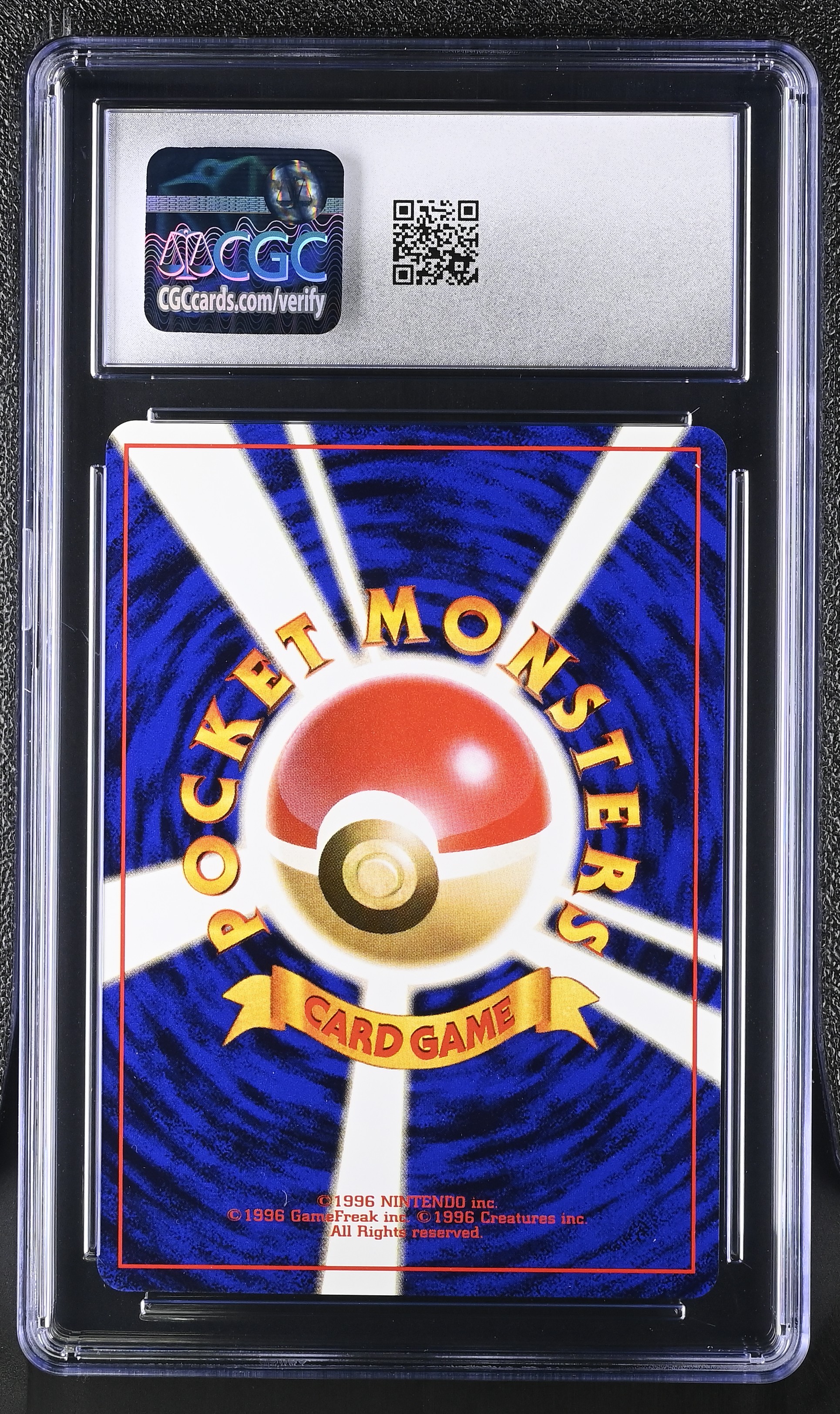 Blaine's Ponyta — slab rear, certification 6139806133