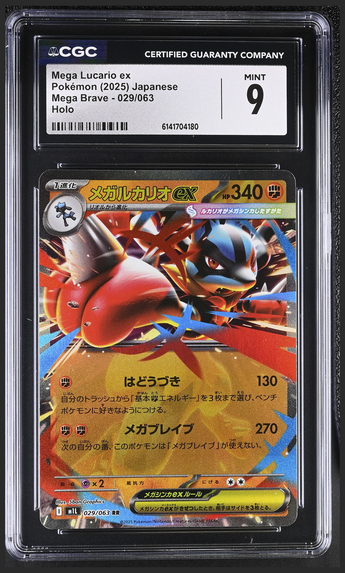 Mega Lucario ex 029/063 certified slab