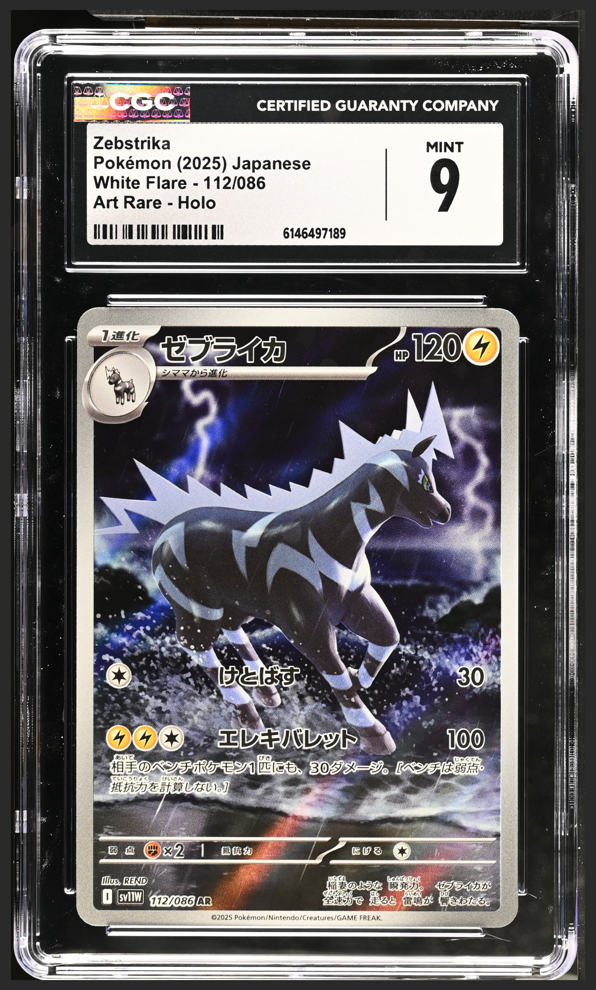 Zebstrika 112/086 certified slab