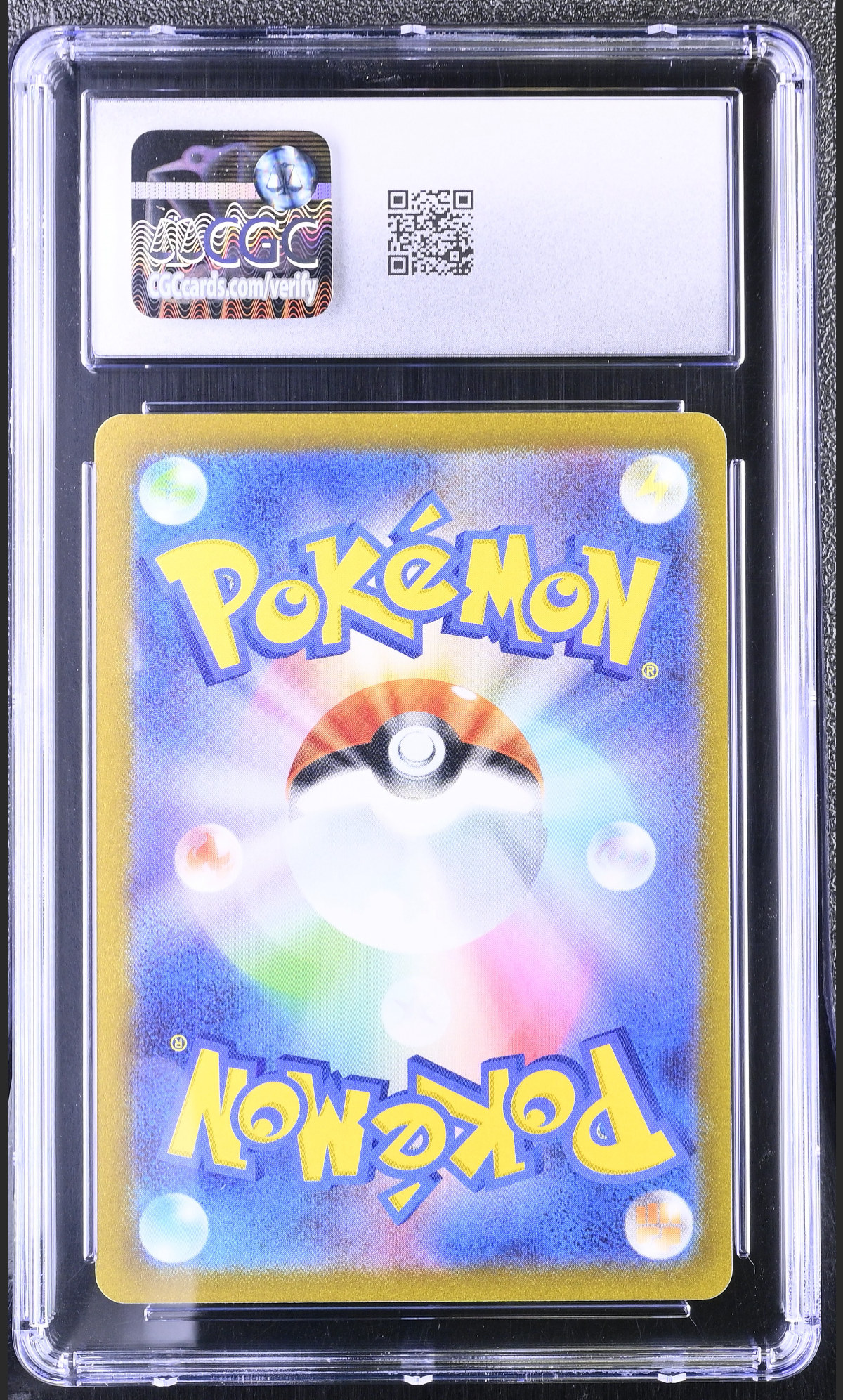 Pikachu 025/165 — slab rear, certification 6161361262