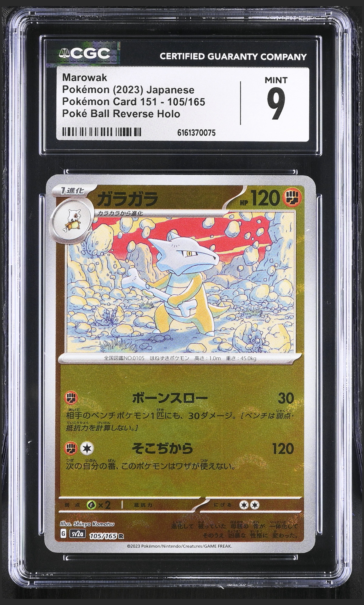 Marowak 105/165 certified slab