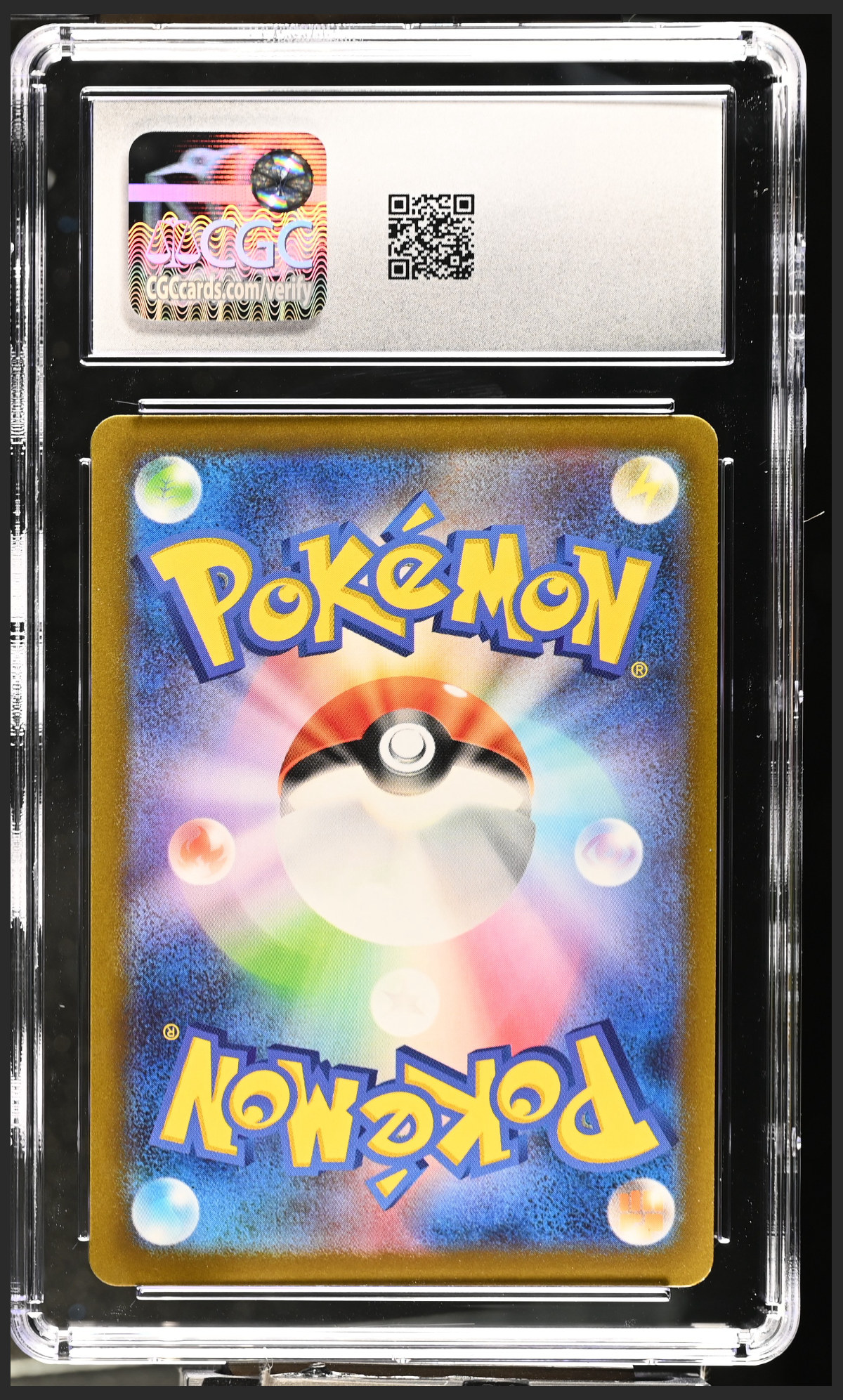 Raichu 026/165 — slab rear, certification 6161716126
