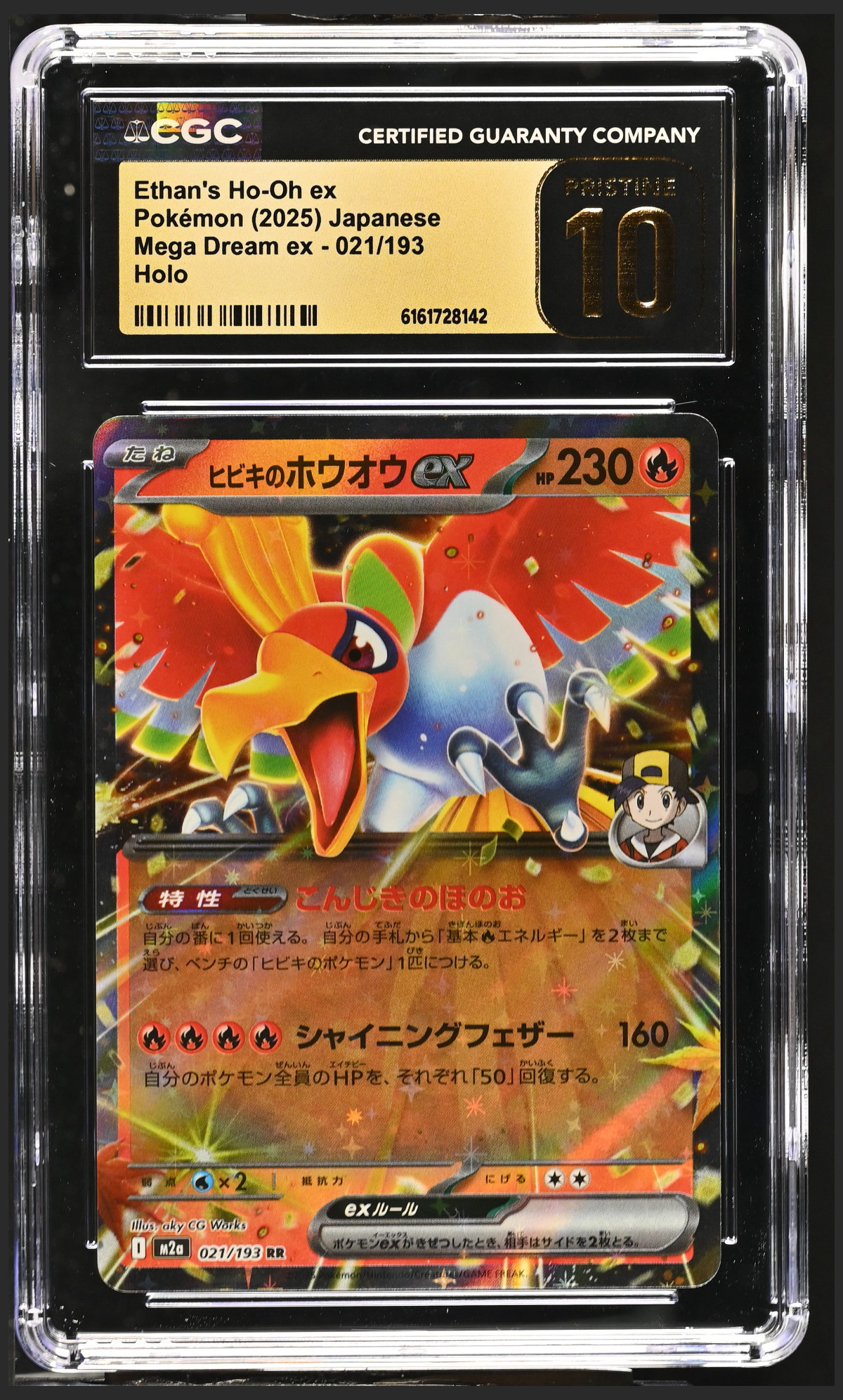 Ethan's Ho-Oh ex 021/193 certified slab