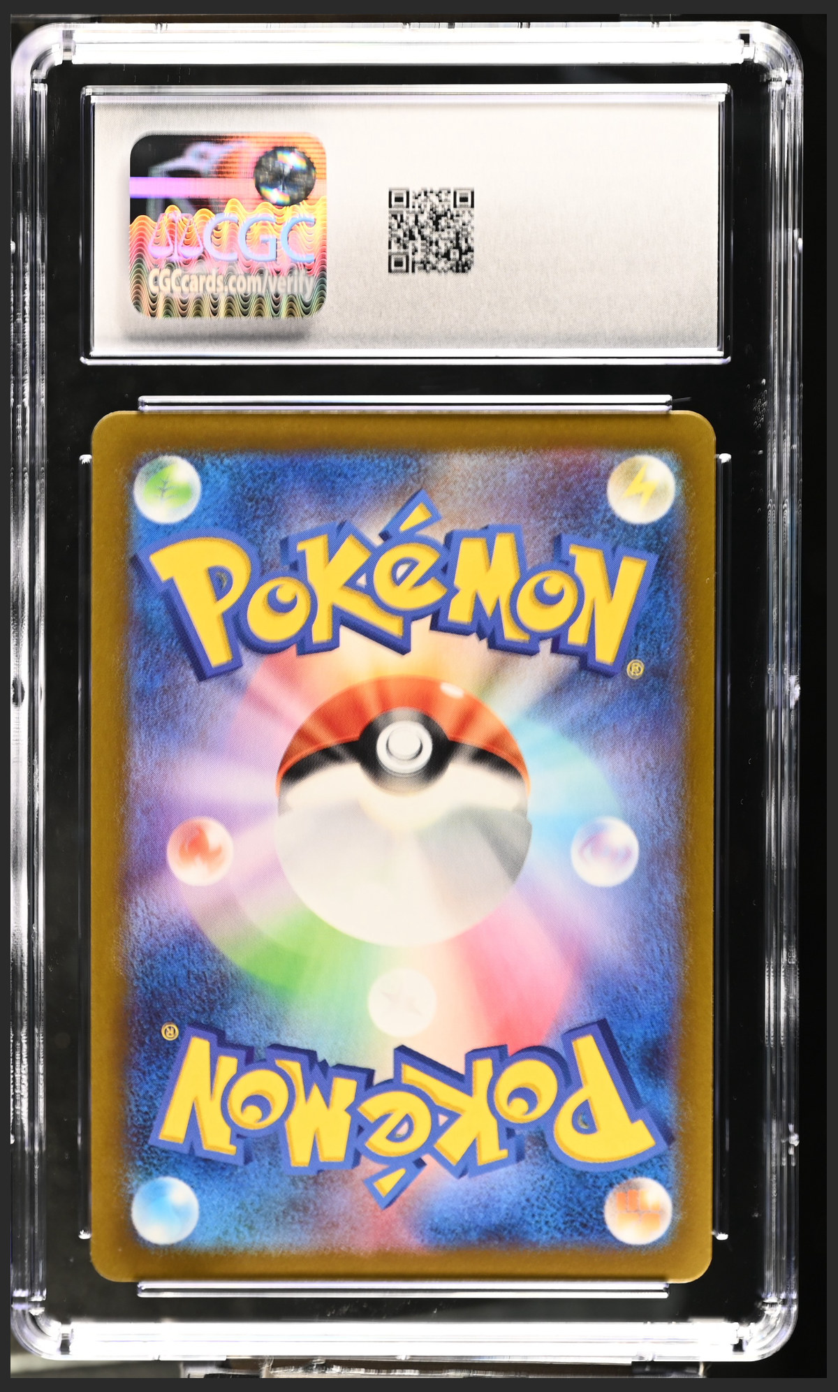 Vaporeon 134/165 — slab rear, certification 6161729293