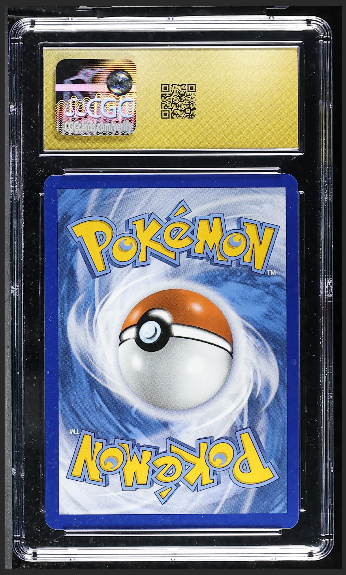 Charizard ex 074 — slab rear, certification 6161789090