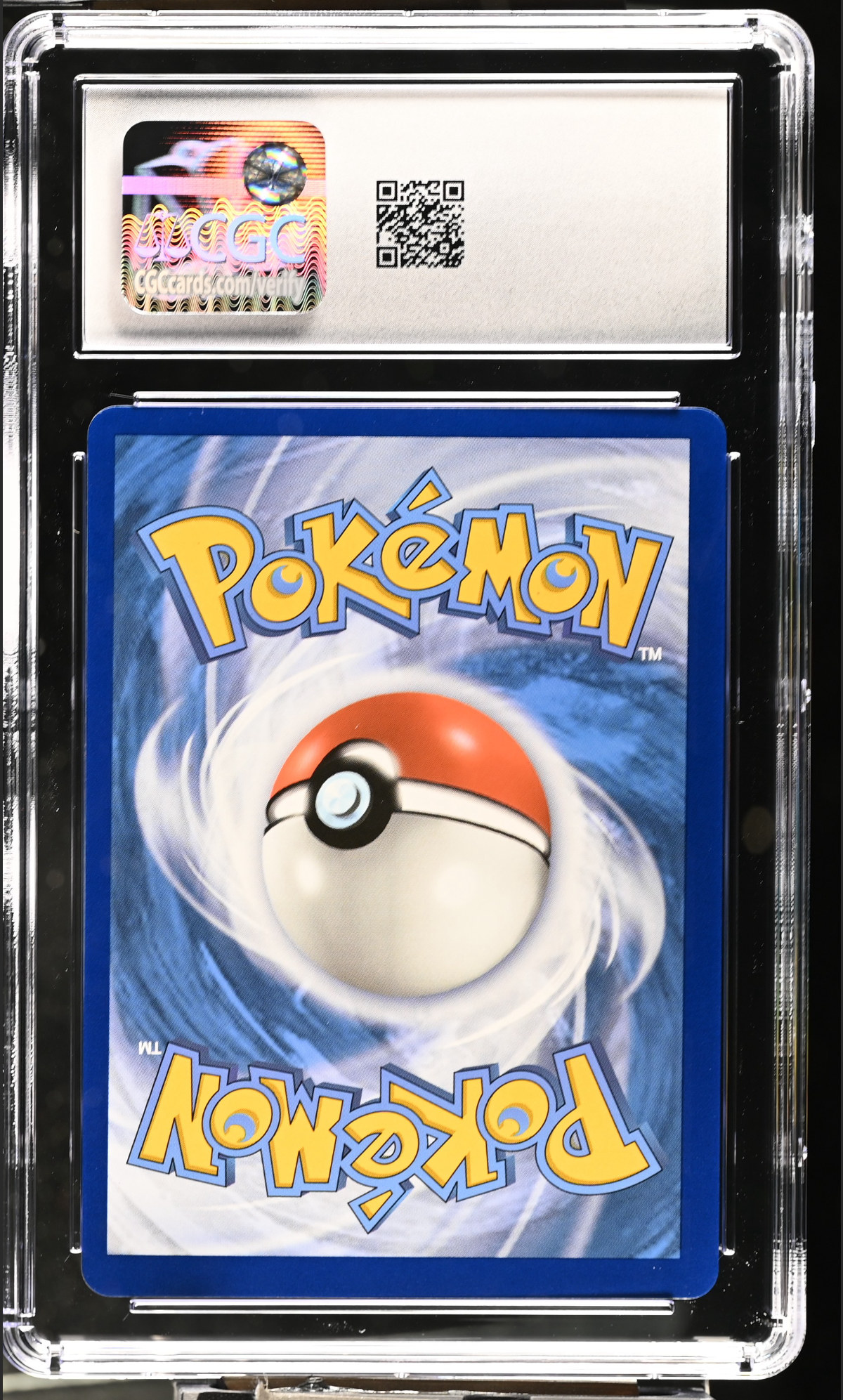 Surfing Pikachu V 008/025 — slab rear, certification 6161799234