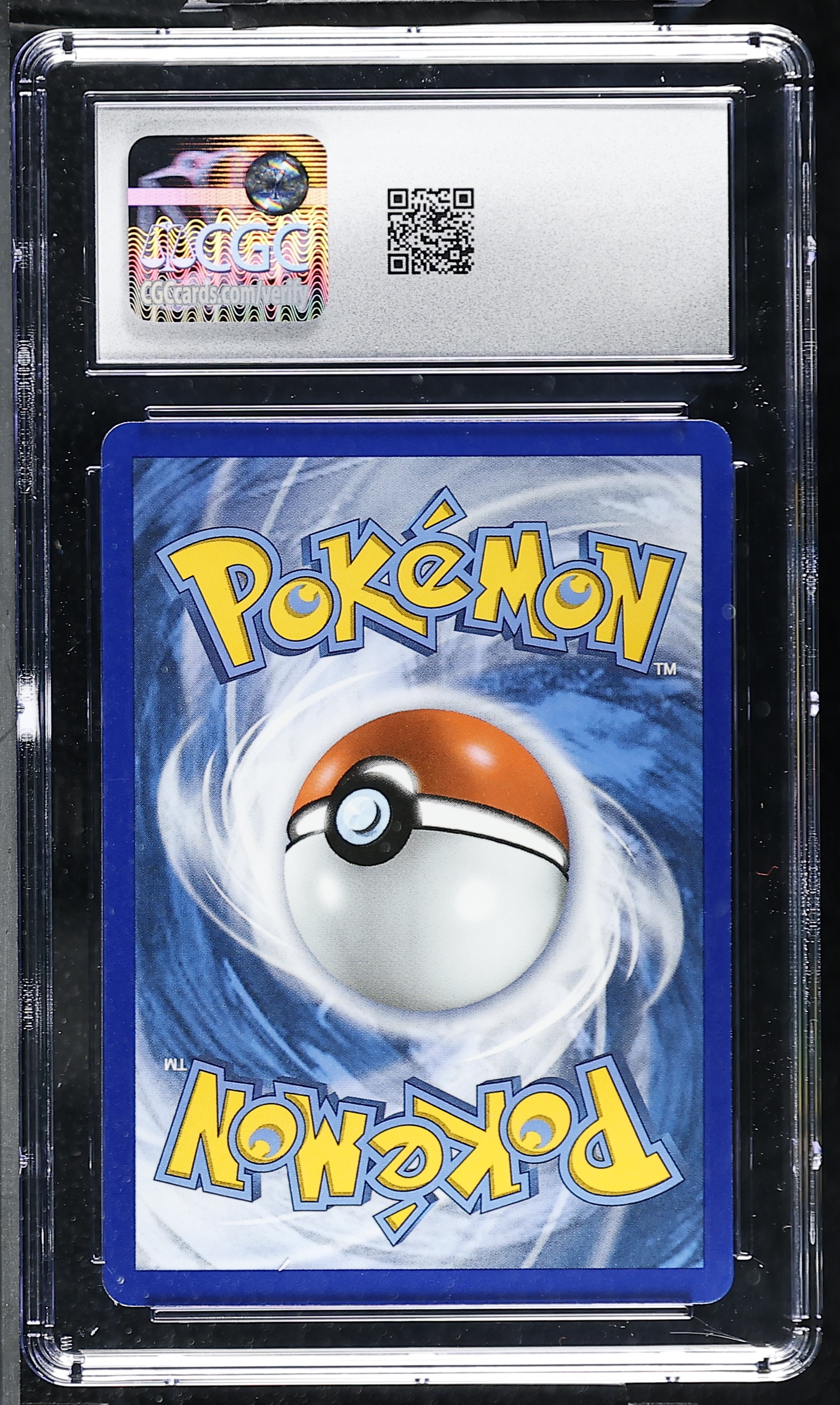 Surfing Pikachu V 008/025 — slab rear, certification 6162635084