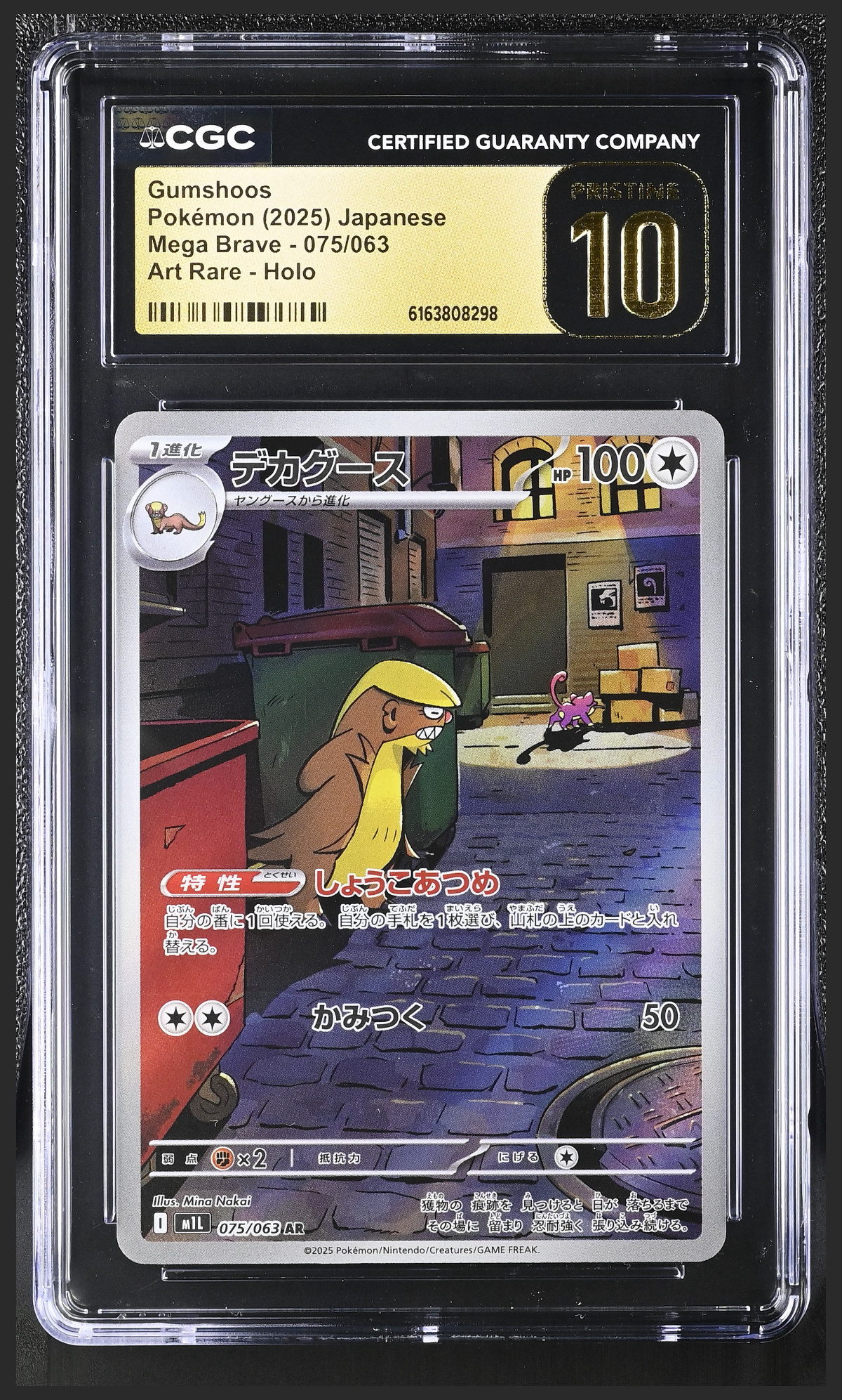 Gumshoos 075/063 certified slab