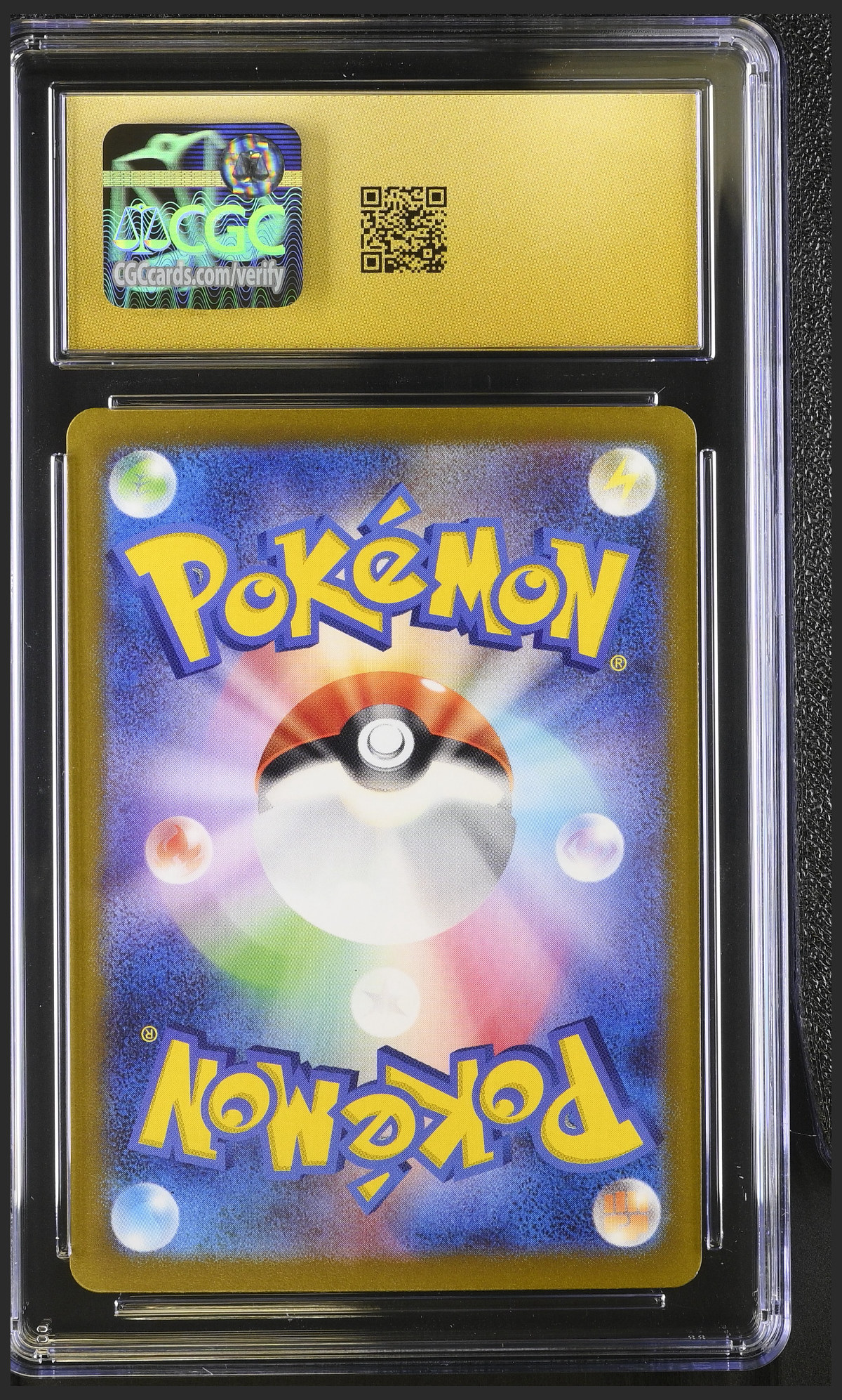 Charizard ex 066/108 — slab rear, certification 6163876295