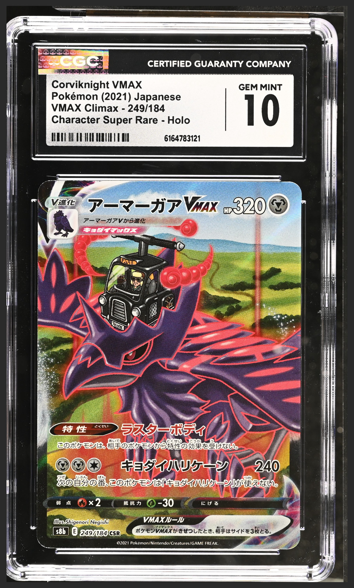 Corviknight VMAX 249/184 certified slab