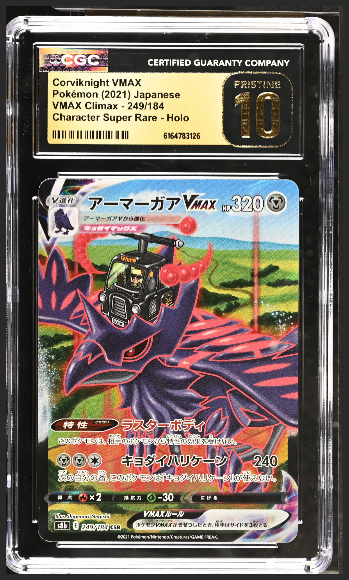 Corviknight VMAX 249/184 certified slab
