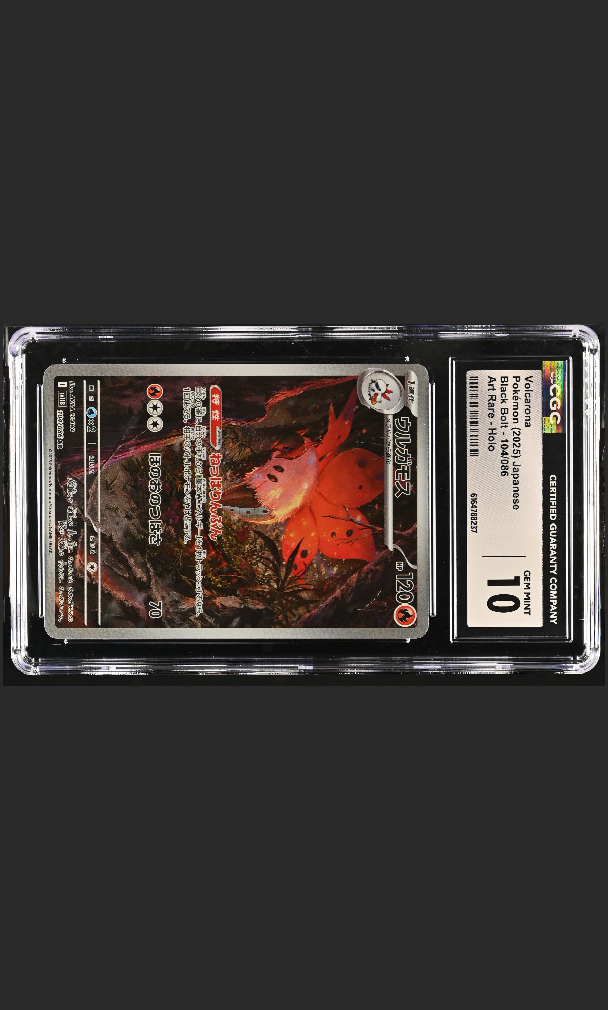 Volcarona 104/086 certified slab