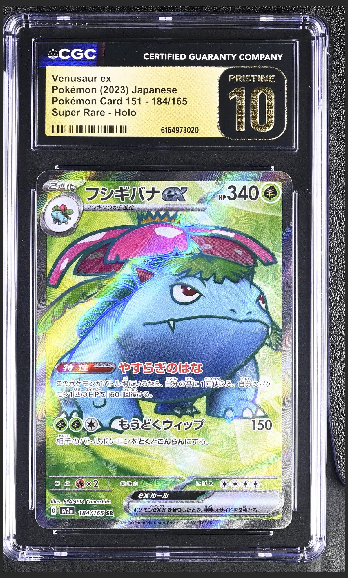 Venusaur ex 184/165 — the exact copy offered for sale