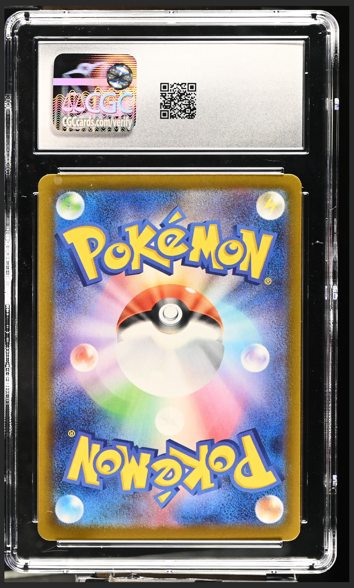 Team Rocket's Mewtwo ex 063/193 — slab rear, certification 6165014276