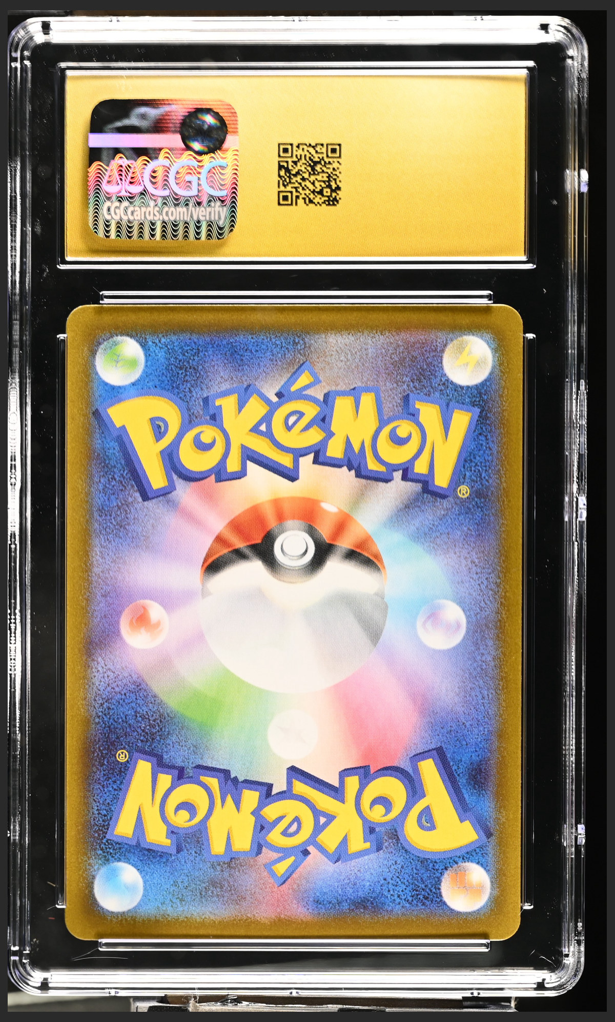 Team Rocket's Murkrow 106/098 — slab rear, certification 6165015019
