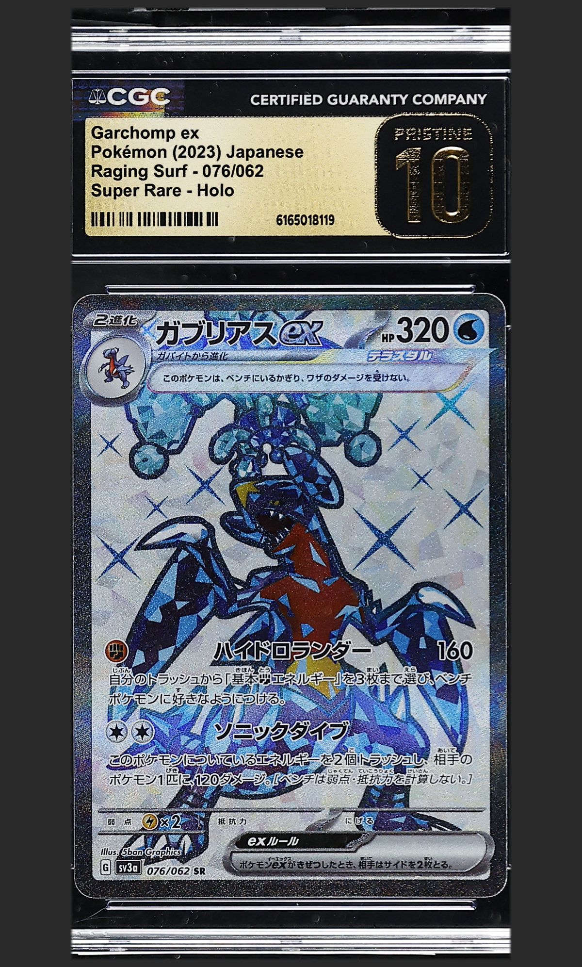 Garchomp ex 076/062 certified slab