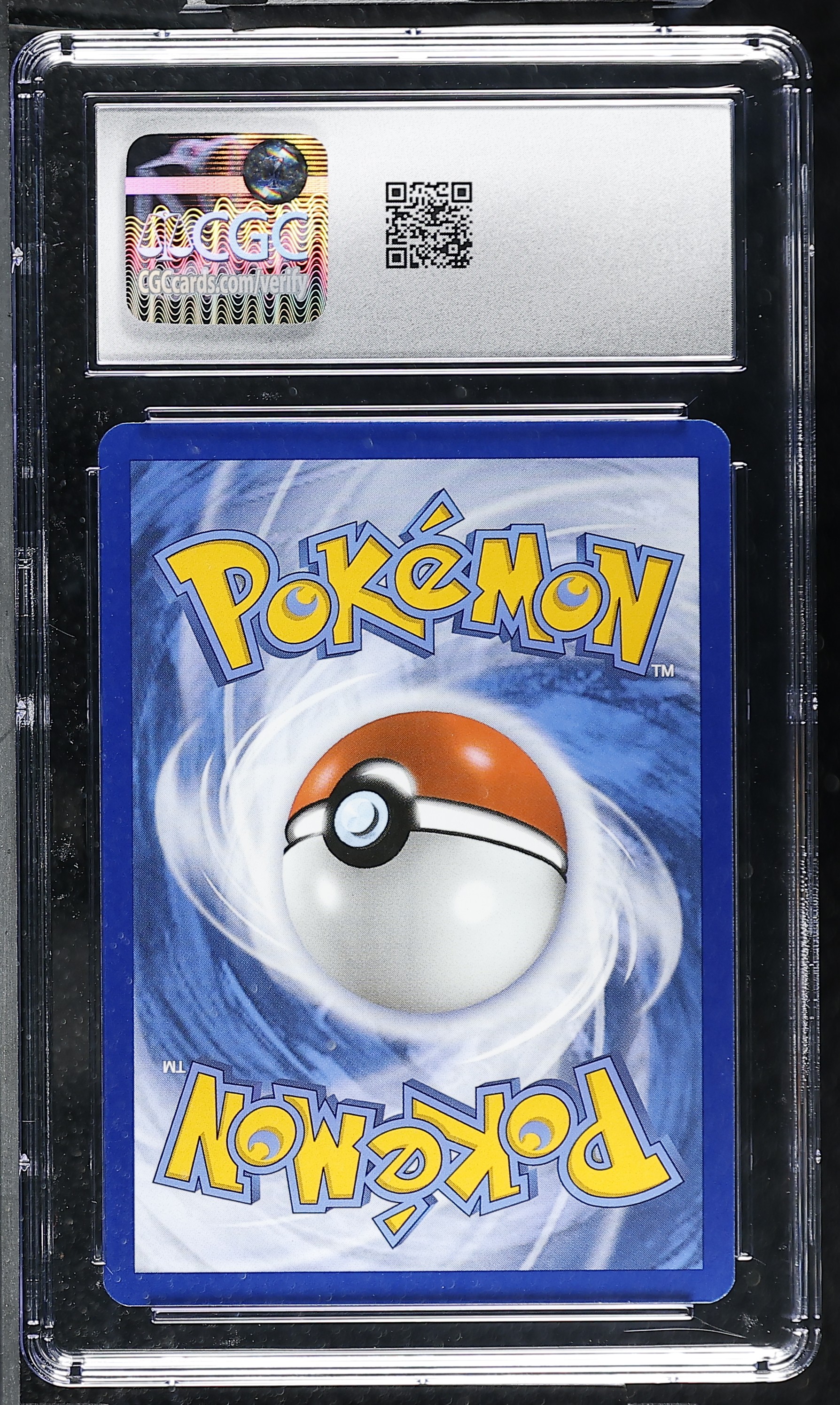 Team Rocket's Meowth 203/182 — slab rear, certification 6166238090
