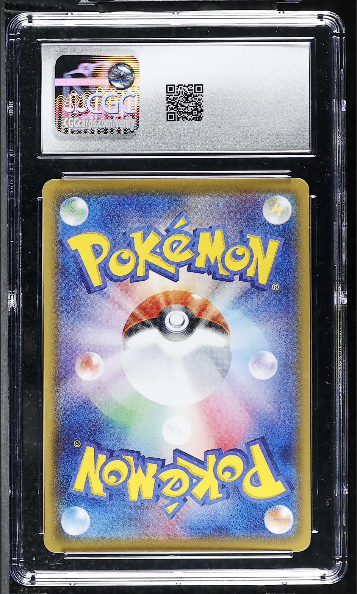 Flying Pikachu VMAX 024/028 — slab rear, certification 6166966061