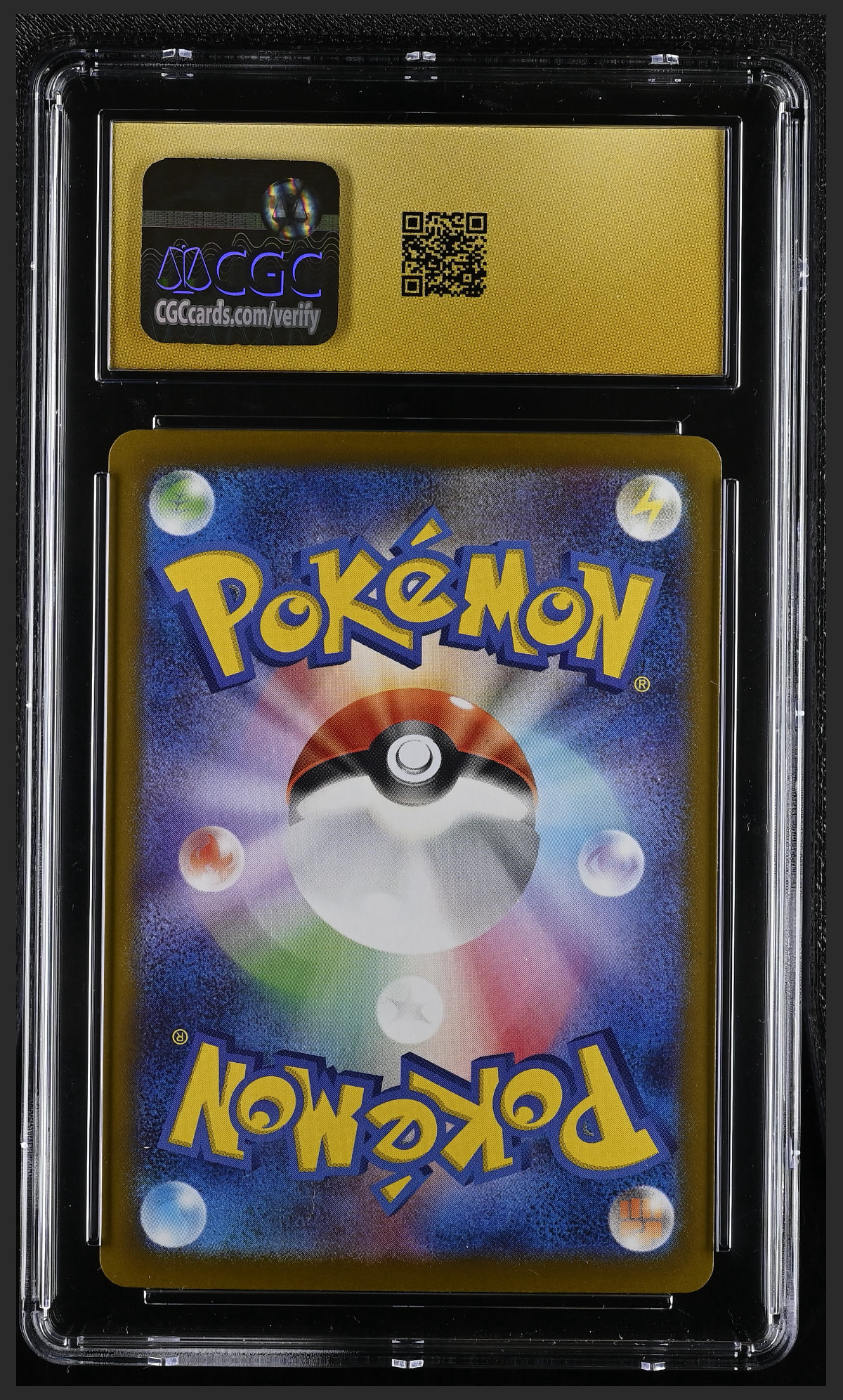 Meowth ex 100/080 — slab rear, certification 6167557272