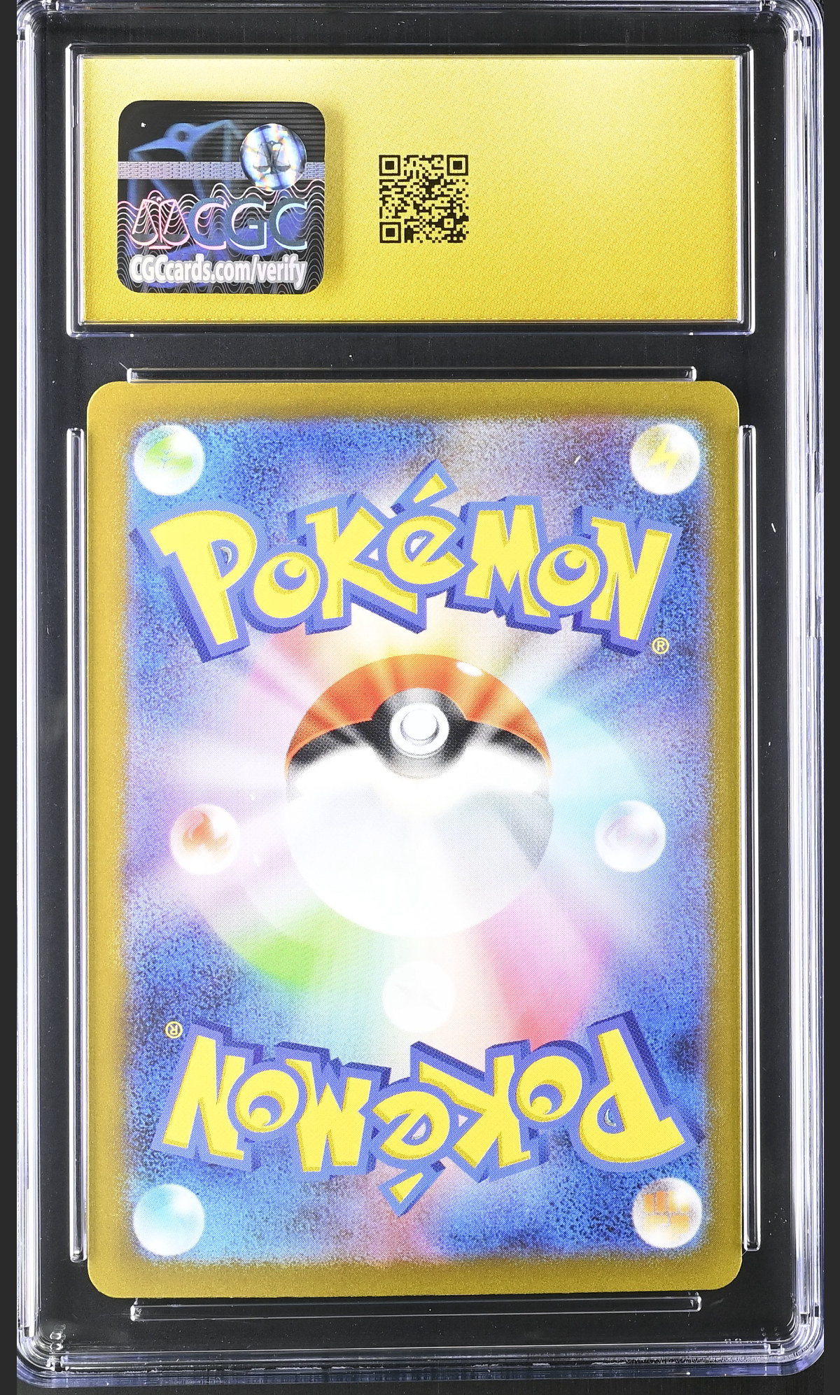 Charizard ex 066/108 — slab rear, certification 6167630130