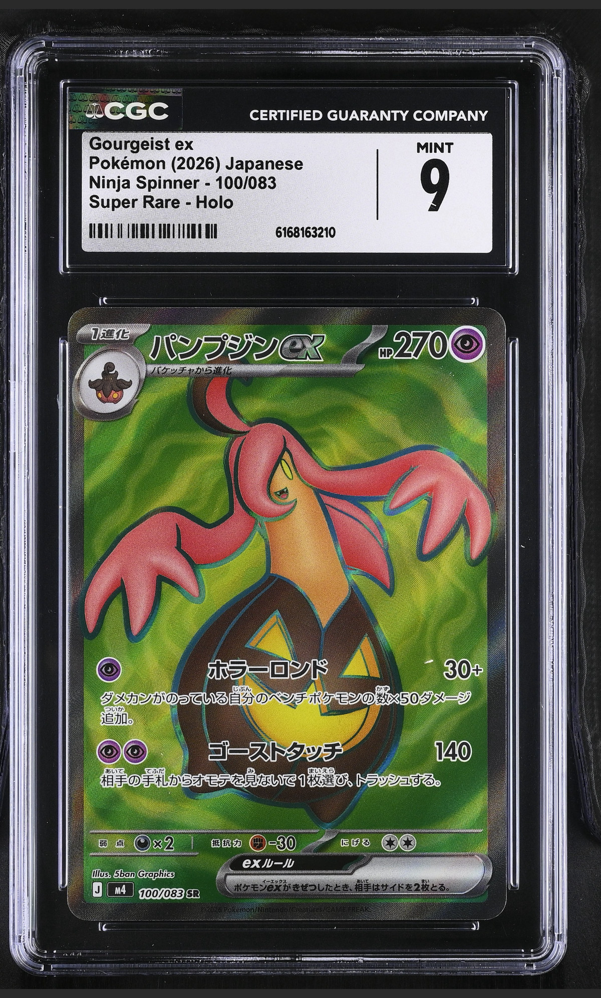 Gourgeist ex 100/083 — the exact copy offered