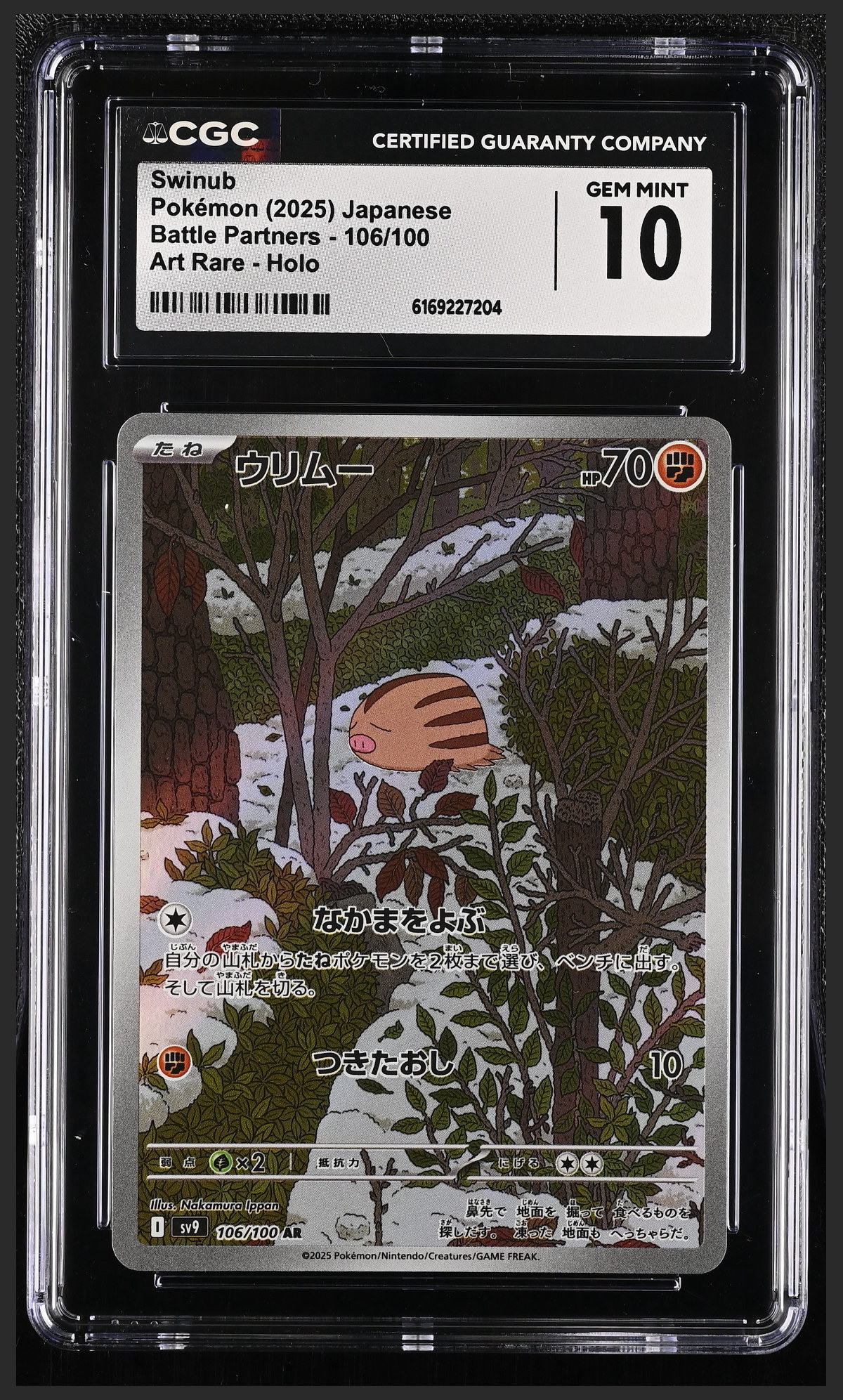 Swinub 106/100 certified slab