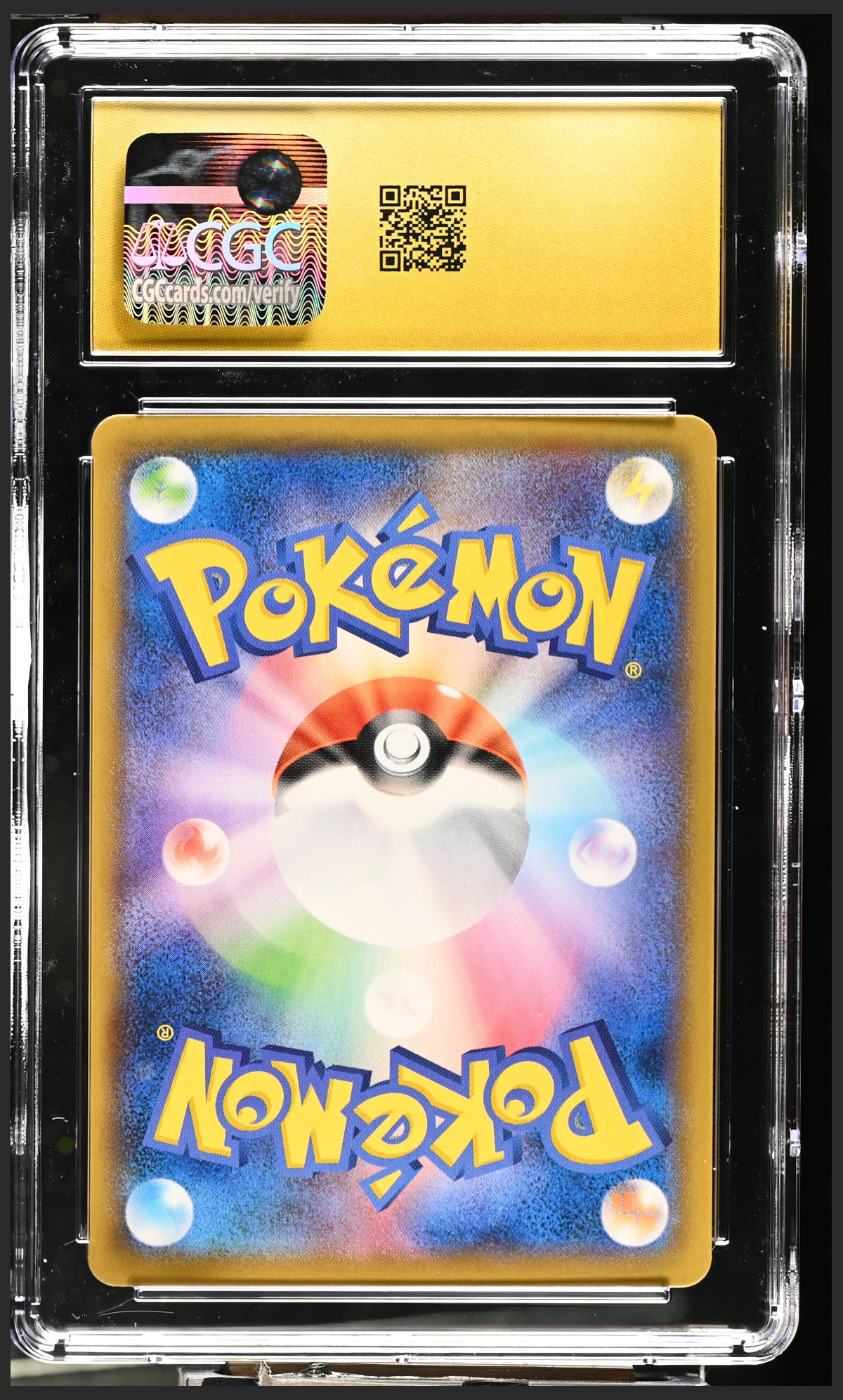 Charizard 187/184 — slab rear, certification 6173497054