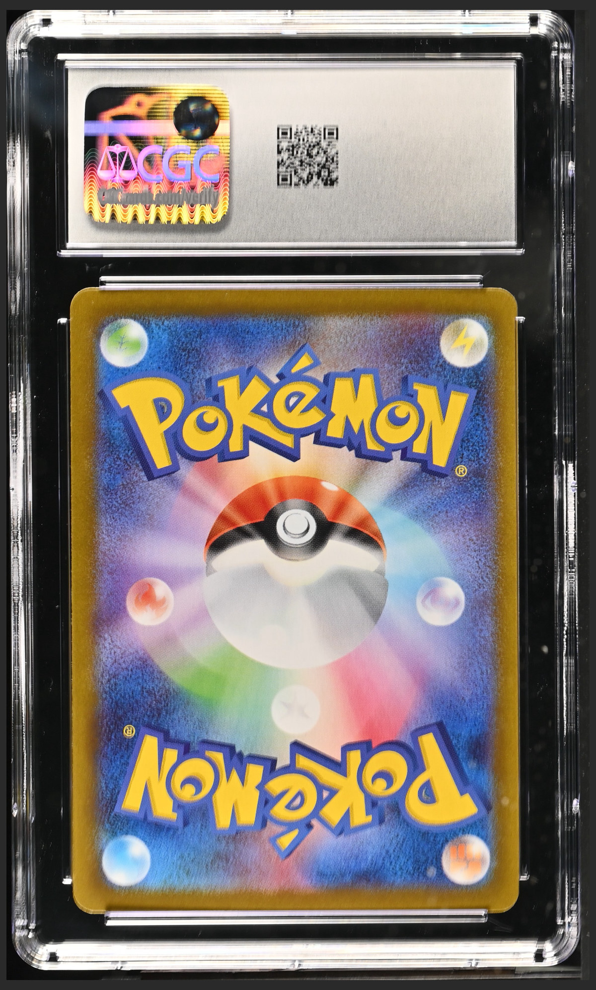 Mega Charizard X ex 094/080 — slab rear, certification 6177016053