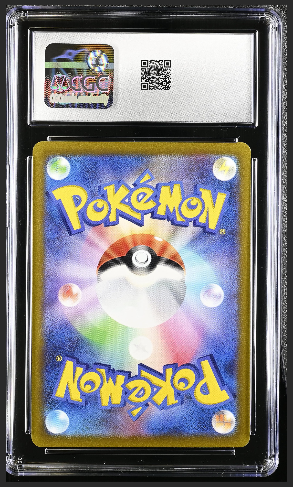 Charizard V 211/172 — slab rear, certification 6184144277