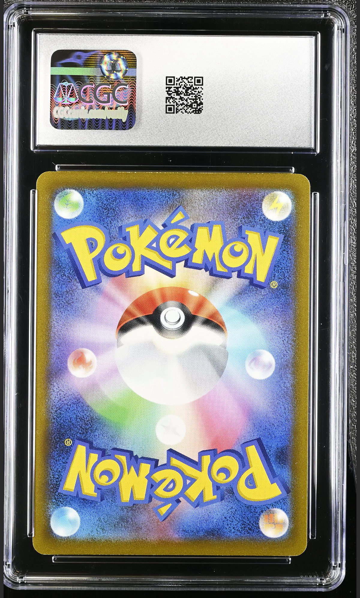 Lucario 055/100 — slab rear, certification 6184290144