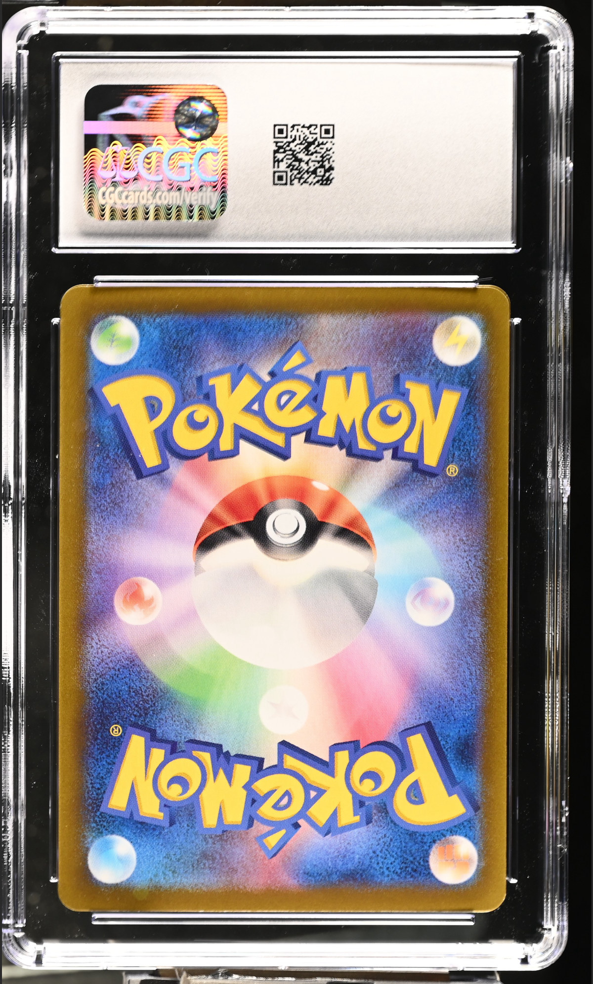 N's Reshiram 074/100 — slab rear, certification 6190839028
